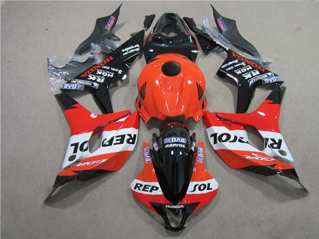 Cheapest 2007-2008 Orange Black Repsol Honda CBR600RR Bike Fairing Kit Cheapest 2007-2008 Orange Black Repsol Honda CBR600RR Bike Fairing Kit