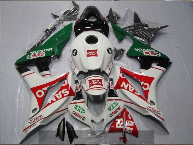 Cheapest 2007-2008 White Red Green San Carlo Castrol Honda CBR600RR Motorcyle Fairings Cheapest 2007-2008 White Red Green San Carlo Castrol Honda CBR600RR Motorcyle Fairings