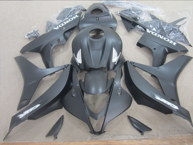 Cheapest 2007-2008 Black White Decal Honda CBR600RR Motorcycle Fairing Kits