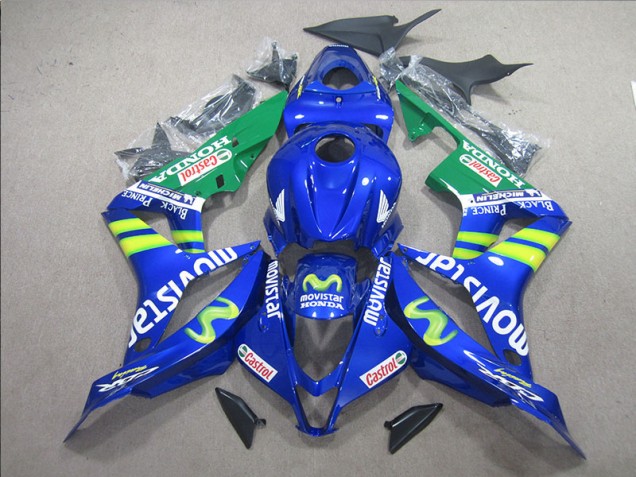 Cheapest 2007-2008 Blue White Movistar Honda CBR600RR Bike Fairing