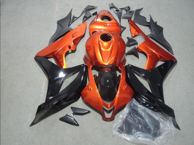 Cheapest 2007-2008 Orange Black Honda CBR600RR Motorbike Fairing