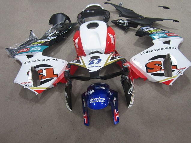 Cheapest 2007-2008 White Red Blue Honda CBR600RR Motorcycle Fairings Kit