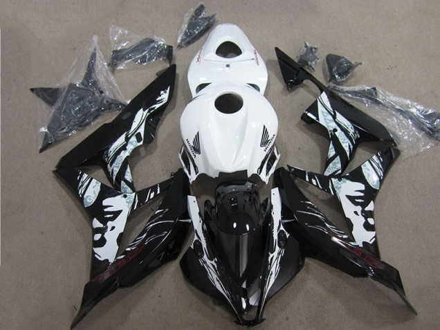 Cheapest 2007-2008 Black White Honda CBR600RR Motorcycle Fairings Cheapest 2007-2008 Black White Honda CBR600RR Motorcycle Fairings