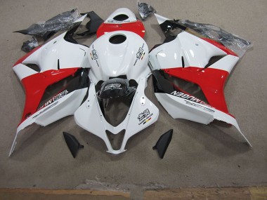 Cheapest 2009-2012 White Red Honda CBR600RR Motorcycle Fairing Kits