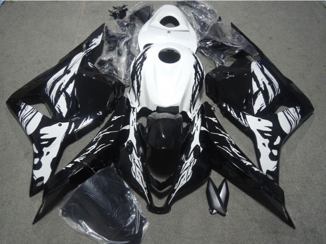 Cheapest 2009-2012 Black White Honda CBR600RR Bike Fairing
