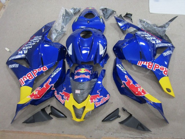 Cheapest 2009-2012 Blue Red Bull Honda CBR600RR Replacement Motorcycle Fairings