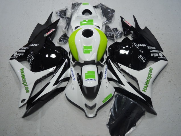 Cheapest 2009-2012 Black White Green Hannspree Honda CBR600RR Moto Fairings