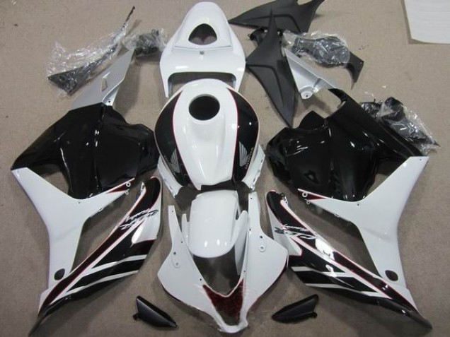 Cheapest 2009-2012 Black White Honda CBR600RR Motorcycle Fairings