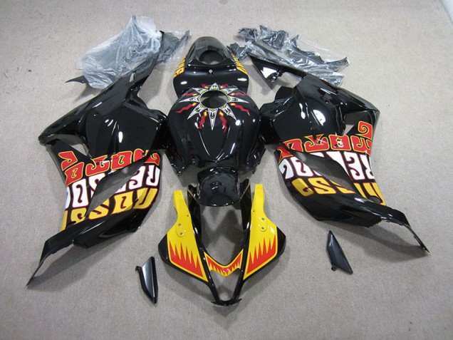 Cheapest 2009-2012 Black Yellow Honda CBR600RR Motorcycle Fairing