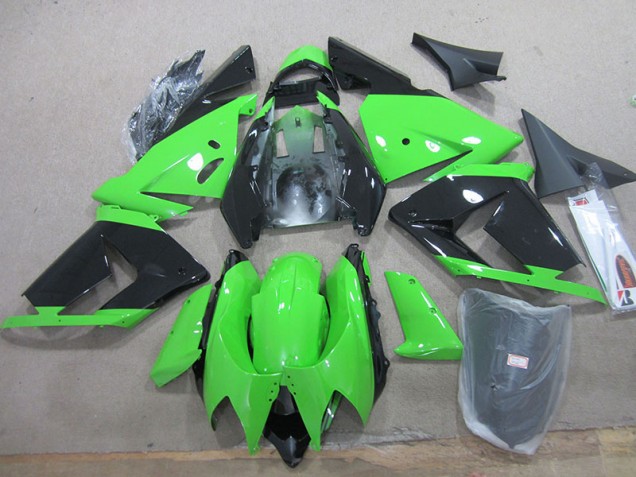 Cheapest 2003-2005 Black Green Kawasaki ZX10R Moto Fairings