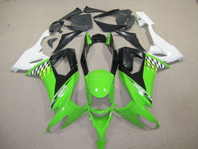 Cheapest 2008-2010 Black Green Ninja Kawasaki ZX10R Bike Fairings