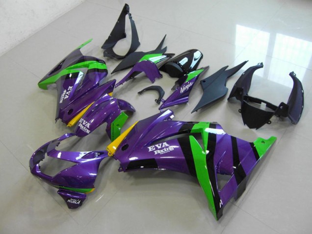 Cheapest 2008-2012 Purple EVA Racing Kawasaki ZX250R Bike Fairing Cheapest 2008-2012 Purple EVA Racing Kawasaki ZX250R Bike Fairing