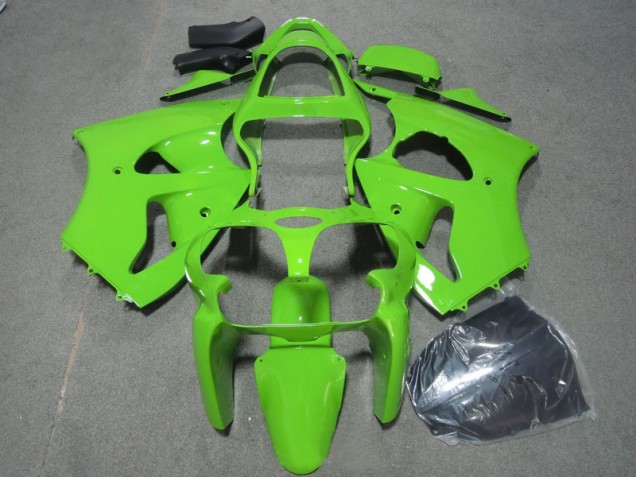 Cheapest 2000-2002 Green Kawasaki ZX6R Motorcycle Fairings Kits