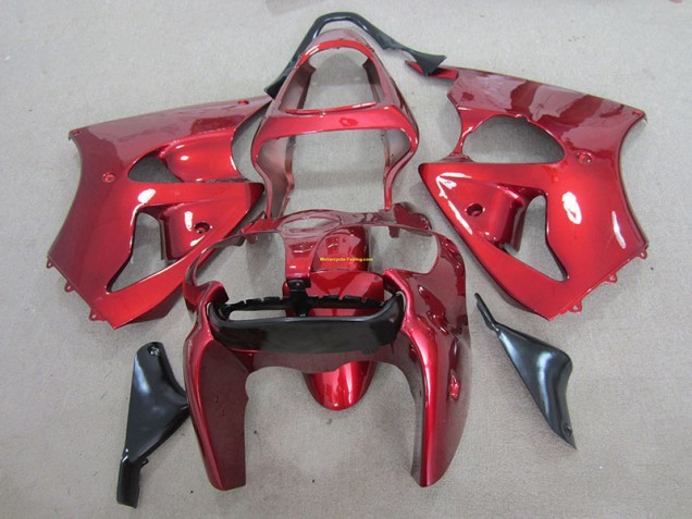 Cheapest 2000-2002 Red Kawasaki ZX6R Motorcyle Fairings