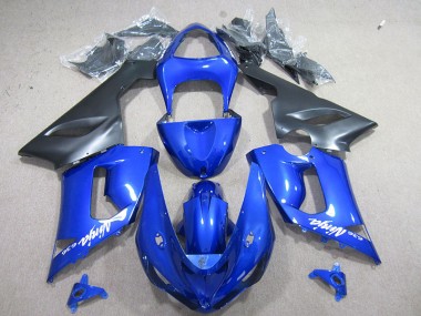 Cheapest 2005-2006 Blue White Ninja 636 Kawasaki ZX6R Motorcyle Fairings