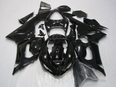 Cheapest 2005-2006 Black Kawasaki ZX6R Replacement Fairings