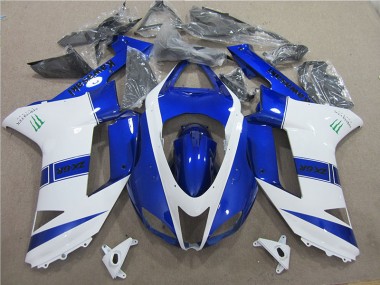 Cheapest 2007-2008 Blue White Monster Kawasaki ZX6R Bike Fairing