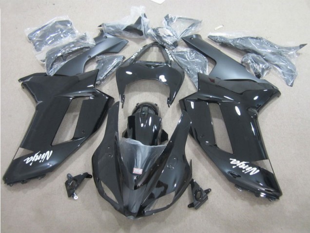 Cheapest 2007-2008 Black White Kawasaki ZX6R Motor Bike Fairings Cheapest 2007-2008 Black White Kawasaki ZX6R Motor Bike Fairings