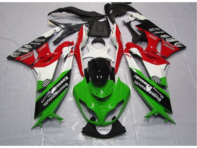 Cheapest 2009-2012 Green Red Kawasaki ZX6R Motorcylce Fairings