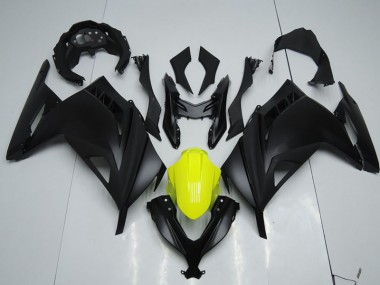 Cheapest 2013-2016 Black Yellow Kawasaki ZX300R Replacement Motorcycle Fairings