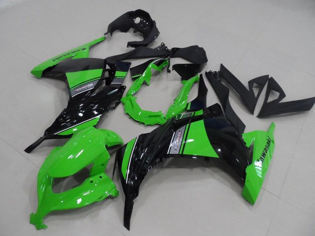 Cheapest 2013-2016 Black Green Kawasaki ZX300R Moto Fairings