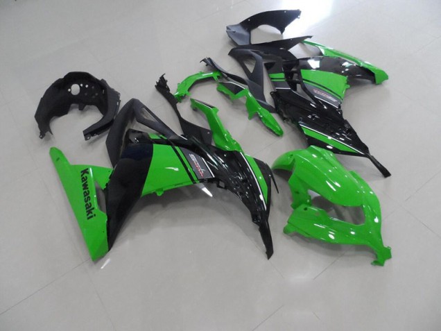 Cheapest 2013-2016 Black Green Kawasaki ZX300R Motorcycle Replacement Fairings