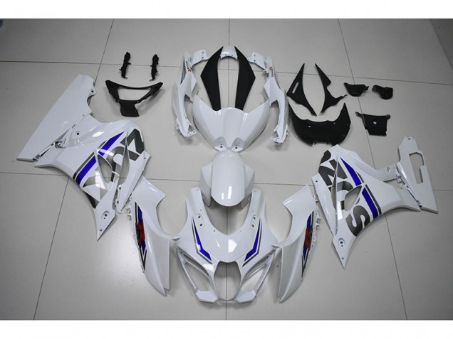 Cheapest 2017-2021 White Suzuki GSXR1000 Replacement Motorcycle Fairings