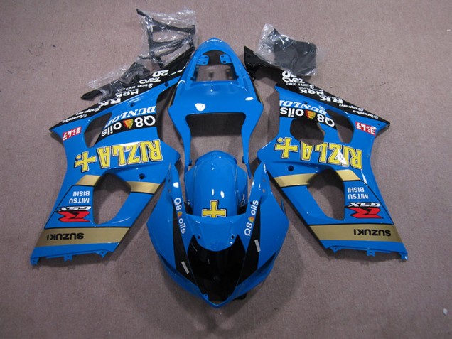 Cheapest 2003-2004 Blue Rizla Q8 oils Suzuki GSXR1000 Motorcycle Fairing