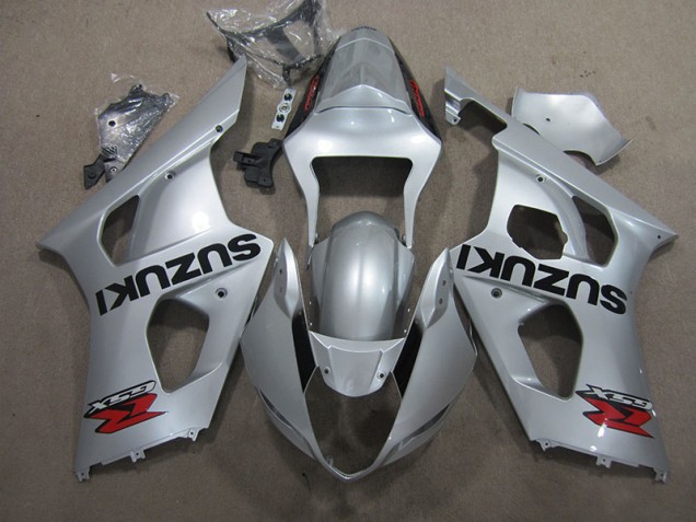 Cheapest 2003-2004 Silver Suzuki GSXR1000 Motorcycle Fairing Kits Cheapest 2003-2004 Silver Suzuki GSXR1000 Motorcycle Fairing Kits