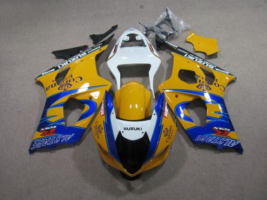 Cheapest 2003-2004 Yellow Blue Corona Extra Suzuki GSXR1000 Motorcycle Fairing Kit