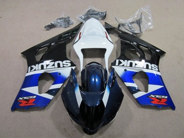 Cheapest 2003-2004 Blue White Decal Suzuki GSXR1000 Bike Fairings