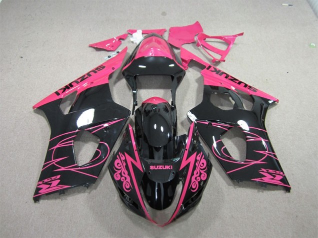 Cheapest 2003-2004 Pink Black Suzuki GSXR1000 Bike Fairing Kit