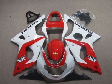 Cheapest 2003-2004 Red White Suzuki GSXR1000 Motorcyle Fairings