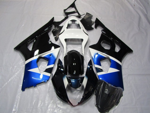 Cheapest 2003-2004 Blue White Suzuki GSXR1000 Replacement Fairings