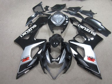 Cheapest 2005-2006 Black White Decal Suzuki GSXR1000 Motorbike Fairings