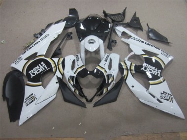 Cheapest 2005-2006 White Lucky Strike Black Motul Suzuki GSXR1000 Motorcycle Fairing Kit
