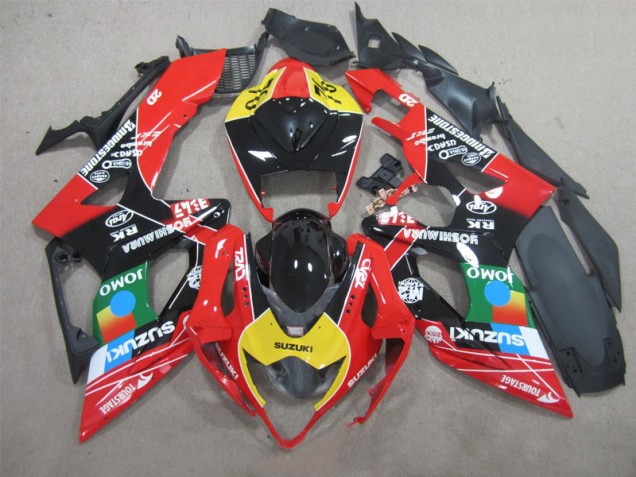 Cheapest 2005-2006 Black Red Yellow Suzuki GSXR1000 Bike Fairings