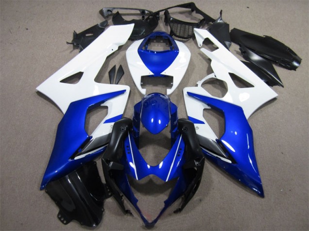 Cheapest 2005-2006 Blue White Suzuki GSXR1000 Motorcylce Fairings
