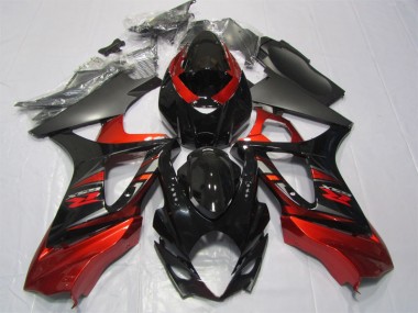 Cheapest 2007-2008 Black Red Suzuki GSXR1000 Motorcycle Fairing Kit