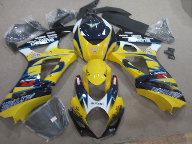 Cheapest 2007-2008 Yellow Blue Suzuki GSXR1000 Replacement Fairings