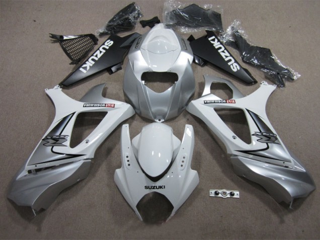 Cheapest 2007-2008 White Suzuki GSXR1000 Replacement Motorcycle Fairings