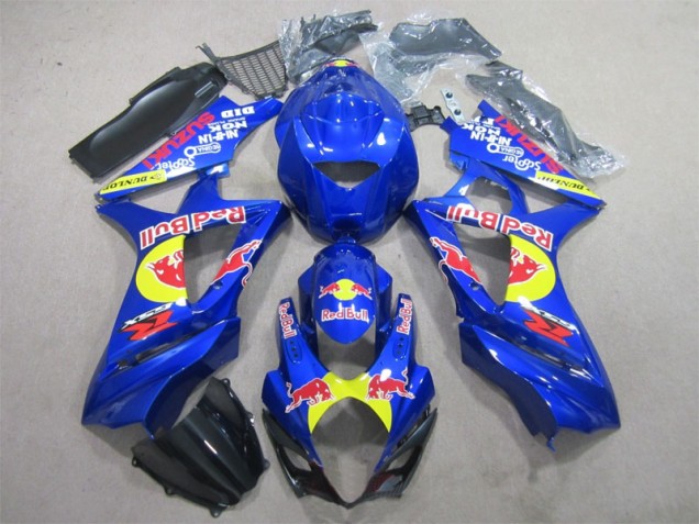 Cheapest 2007-2008 Blue Red Bull Suzuki GSXR1000 Motorbike Fairing Kits