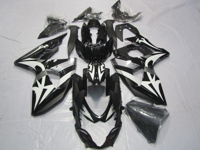 Cheapest 2009-2016 Black White Suzuki GSXR1000 Motorcyle Fairings