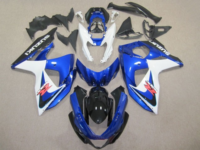 Cheapest 2009-2016 Blue White Suzuki GSXR1000 Motorcycle Fairings & Bodywork