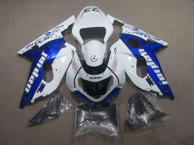 Cheapest 2001-2003 White Blue Motul Suzuki GSXR600 Bike Fairing Kit