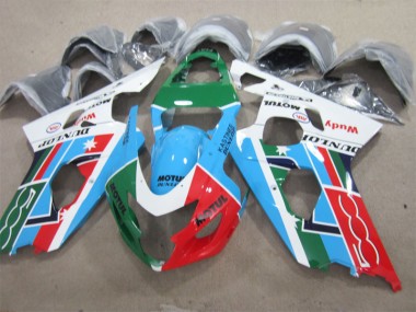 Cheapest 2001-2003 Blue Green White Motul Suzuki GSXR600 Motorcycle Bodywork