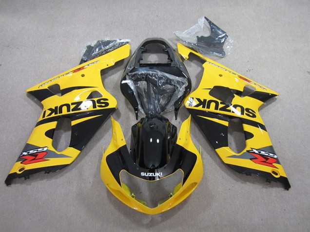 Cheapest 2001-2003 Yellow Black Suzuki GSXR600 Motorcycle Fairings Kits
