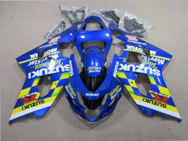 Cheapest 2001-2003 Blue Telefunica Movistar Suzuki GSXR600 Motorcycle Replacement Fairings
