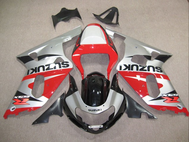 Cheapest 2001-2003 Red Silver Suzuki GSXR600 Motorcylce Fairings