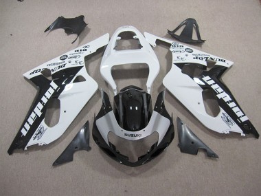 Cheapest 2001-2003 White Black Suzuki GSXR600 Motorbike Fairings